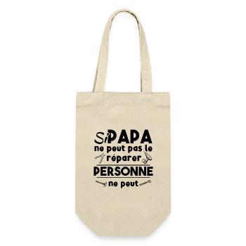 Si papa ne peut pas le réparer, personne ne peut - Sac à bouteille - nature - Devant