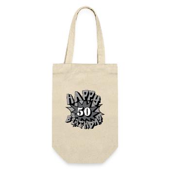 50.Geburtstag, 50 Jahre, Aérographe, Joyeux Anniversaire(25 - Sac à bouteille - nature - Devant