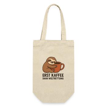 D’abord le café, puis le sauvetage du monde - Sac à bouteille - nature - Devant