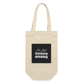 I'm just drinking - Geschenkbeutel für Flaschen - Natur - Vorne