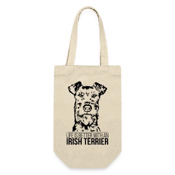 La vie des terriers irlandais est meilleure Chiens Chiens Wilsigns - Sac à bouteille - nature - Devant