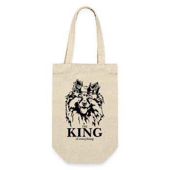 Wolfsspitz Keeshond King of everything Wilsigns - Gift Bag for Bottles - nature - Front