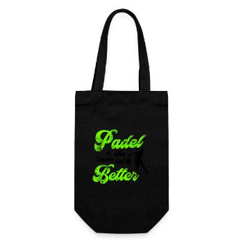 Padel Better - Gift Bag for Bottles - black - Front