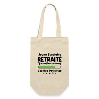 Jeune stagiaire retraité formation en cours - Sac à bouteille - nature - Devant