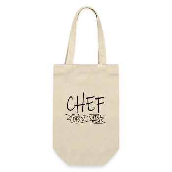 Chef Sprüche Vorgesetzter Büro Teamleiter Firma - Geschenkbeutel für Flaschen - Natur - Vorne