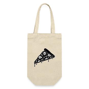 Skull pizza lovers - Gift Bag for Bottles - nature - Front