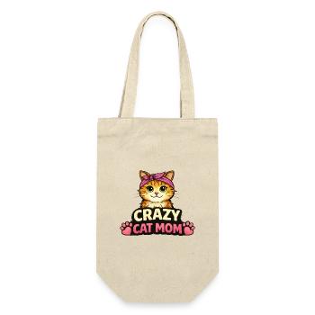 Maman Chat Folle - Sac à bouteille - nature - Devant