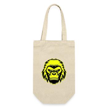 Gorilla Head Portrait Icon - Gift Bag for Bottles - nature - Front