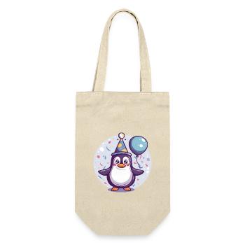 Penguin Birthday Baby - Gift Bag for Bottles - nature - Front