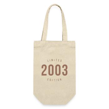 2003 Limited Edition Retro Style Birthday Gift - Gift Bag for Bottles - nature - Front