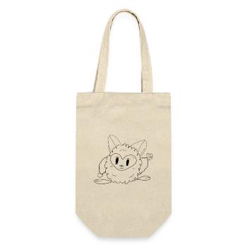 Little Monster Bobo - Geschenkbeutel für Flaschen - Natur - Vorne