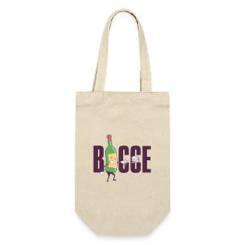 Bocce Wine Bottle Bocce Ball with Jack Bocci Game - Gift Bag for Bottles - nature - Front