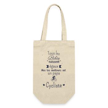 les meilleurs bébés ont un papa Cycliste - Sac à bouteille - nature - Devant