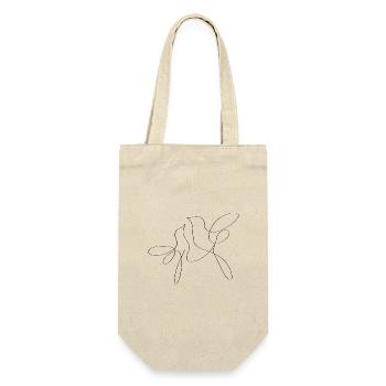Lineart Bird Pair - Gift Bag for Bottles - nature - Front
