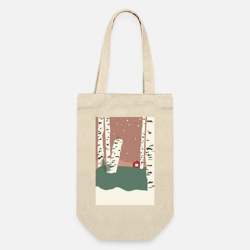 Poster Birch Forest Scandinavia - Gift Bag for Bottles - nature