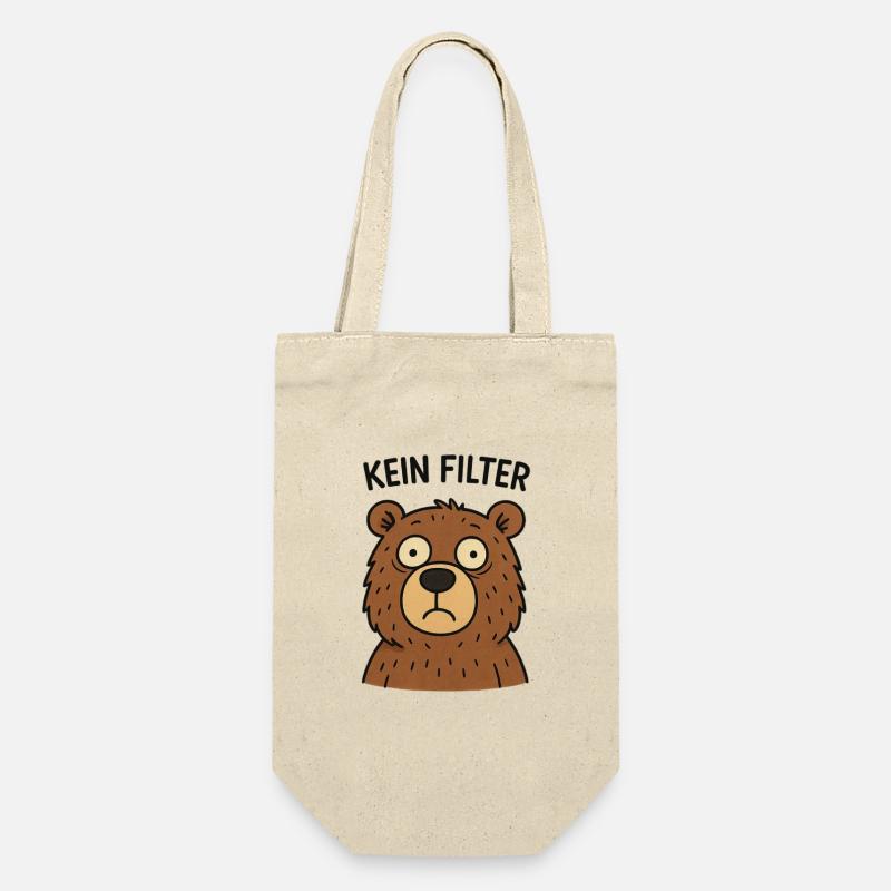 No Filter Bear – Fastness - Gift Bag for Bottles - nature