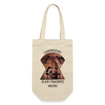Charpentier, charpentier, charpentier, charpentier, artisan, bois - Sac à bouteille - nature - Devant