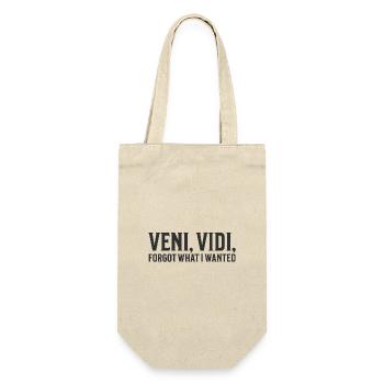 Veni, Vidi, Forgot What I Wanted - Geschenkbeutel für Flaschen - Natur - Vorne