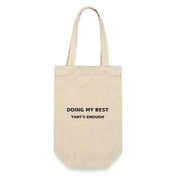 Doing my best - Gift Bag for Bottles - nature - Front