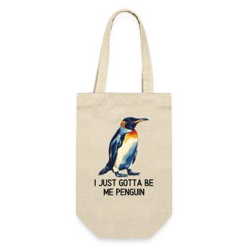 I just gotta be me penguin - Sac à bouteille - nature - Devant