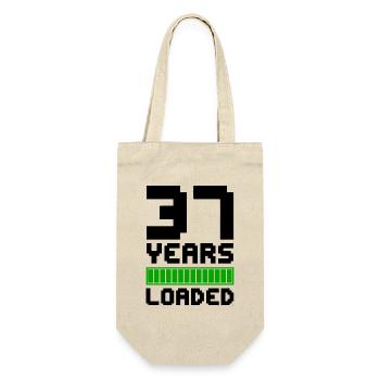 37 Years Loaded 37th Birthday - Gift Bag for Bottles - nature - Front