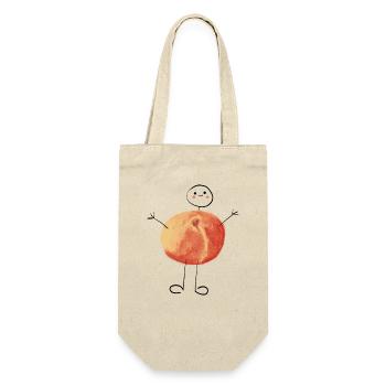 Sweet little peach #peach #sommer - Gift Bag for Bottles - nature - Front