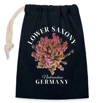 Basse-Saxe Allemagne Deutschland Niedersachsen - Sac cadeau en coton avec cordon (14 x 20 cm) - bleu marine - Devant