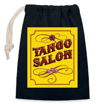 Tango Salon - Verschließbarer Geschenkbeutel aus Baumwolle (14x20cm) - Navy - Vorne