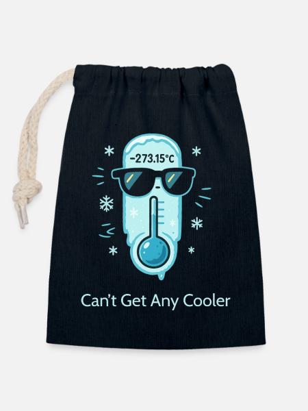 Absolute Zero — Can’t Get Any Cooler - Verschließbarer Geschenkbeutel aus Baumwolle (14x20cm) - Navy