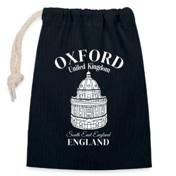 Oxford Great Britain South East England - Closable cotton gift bag (14x20cm) - navy - Front
