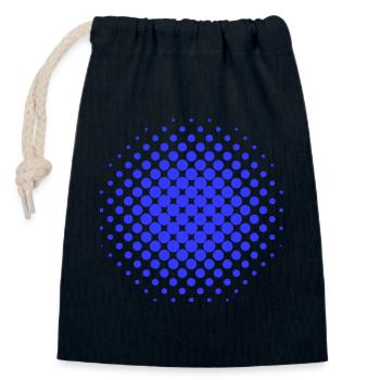 Blue Point - Verschließbarer Geschenkbeutel aus Baumwolle (14x20cm) - Navy - Vorne
