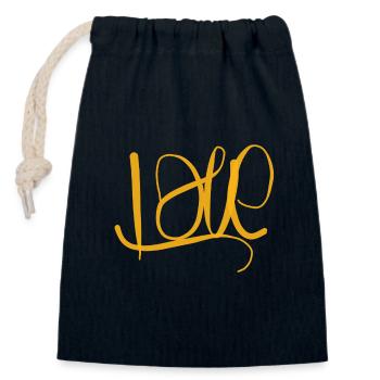 Kapuzenpullover Love Hoodie Liebe - Closable cotton gift bag (14x20cm) - navy - Front