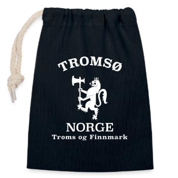 Tromso Norge Norway - Verschließbarer Geschenkbeutel aus Baumwolle (14x20cm) - Navy - Vorne