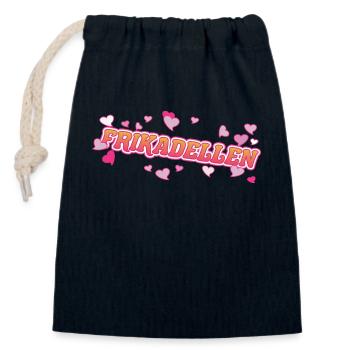 Design de boulettes de viande pour le fan de boulettes de viande - Sac cadeau en coton avec cordon (14 x 20 cm) - bleu marine - Devant