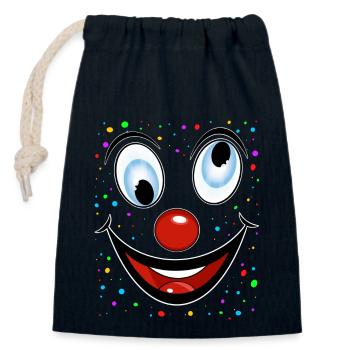 Clown Disguise Costume Replacement - Closable cotton gift bag (14x20cm) - navy - Front