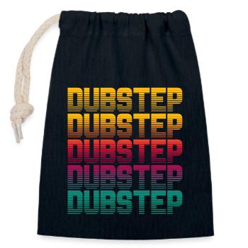 Dubstep - Closable cotton gift bag (14x20cm) - navy - Front