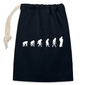 Firefighter Firefighter Firefighter - Closable cotton gift bag (14x20cm) - navy - Front