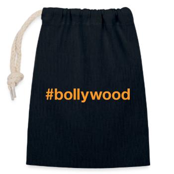 BOLLYWOOD Hashtag - Verschließbarer Geschenkbeutel aus Baumwolle (14x20cm) - Navy - Vorne