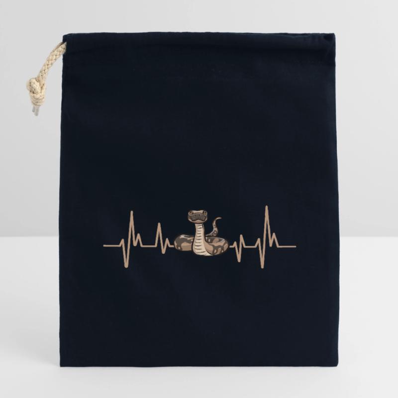 Ball Python Snake King Python Closable cotton gift bag (14x20cm)