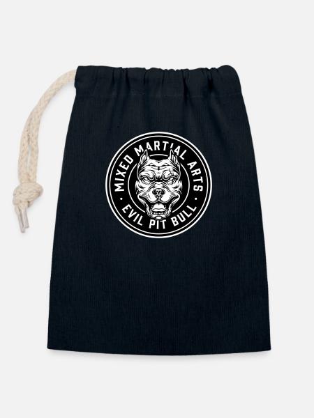 mma combats - Sac cadeau en coton avec cordon (14 x 20 cm) - bleu marine