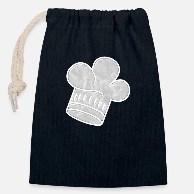 Toque - Closable cotton gift bag (14x20cm) - navy