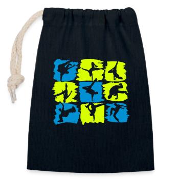 Breakdance Breakdancer - danseur B-Boying cadeau - Sac cadeau en coton avec cordon (14 x 20 cm) - bleu marine - Devant