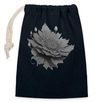 Electron Botanica - Closable cotton gift bag (14x20cm) - navy - Front