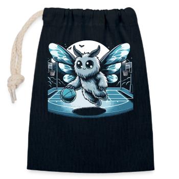 Cryptide de basket-ball agréable de Mothman Point - Sac cadeau en coton avec cordon (14 x 20 cm) - bleu marine - Devant