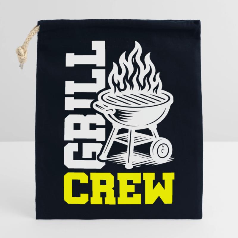 Grill Crew Verschließbarer Geschenkbeutel aus Baumwolle (14x20cm)