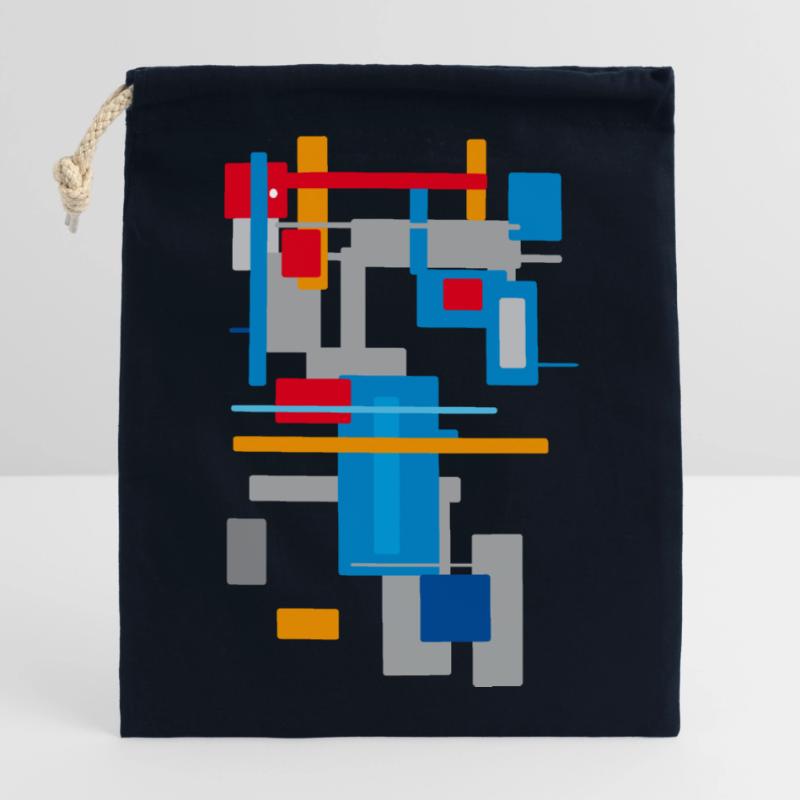 Architecture Patterns Closable cotton gift bag (14x20cm)