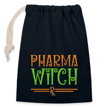 PTA PKA Pharmacy Halloween - Closable cotton gift bag (14x20cm) - navy - Front