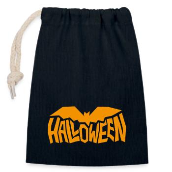 Fouet d’Halloween - Sac cadeau en coton avec cordon (14 x 20 cm) - bleu marine - Devant