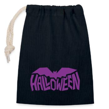 Fouet d’Halloween - Sac cadeau en coton avec cordon (14 x 20 cm) - bleu marine - Devant