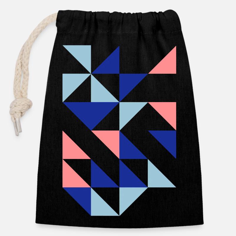 Chirr - Closable cotton gift bag (14x20cm) - black